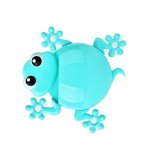 Toothbrush and toothpaste holder, frog, light blue color